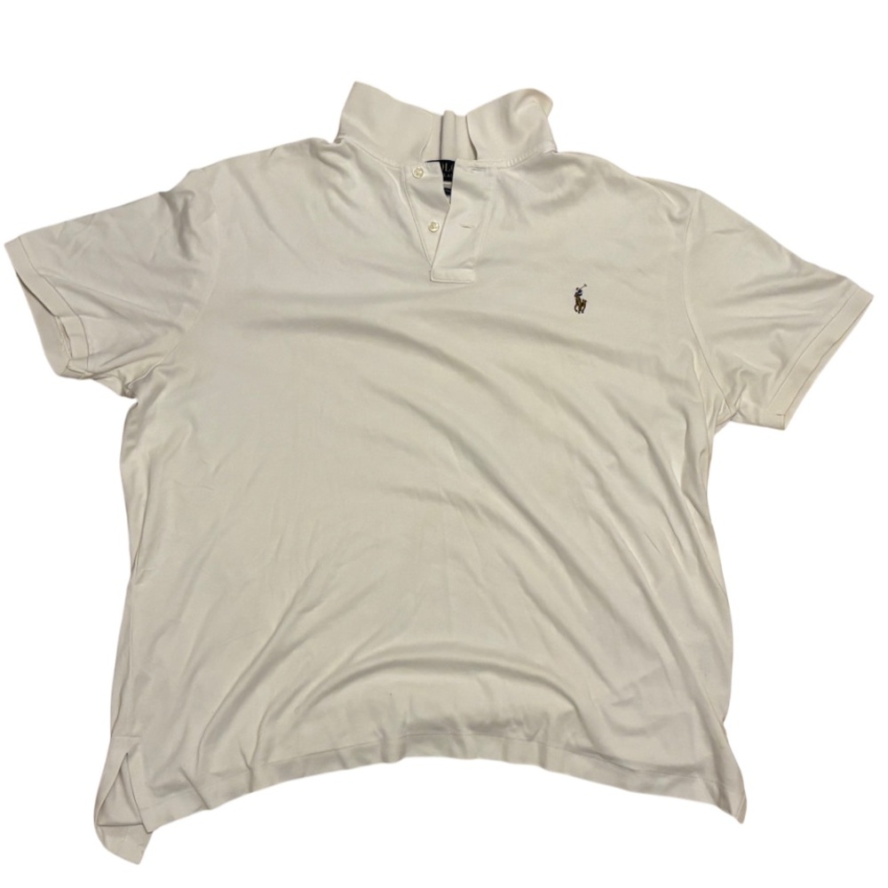 Vintage Polo Ralph Lauren Cream Pima Soft Touch Men’s XL Shirt